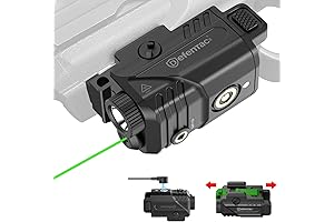 Compact Gun Laser Flashlight Combo, Multi-Purpose Rail Mount Kit for Pistol