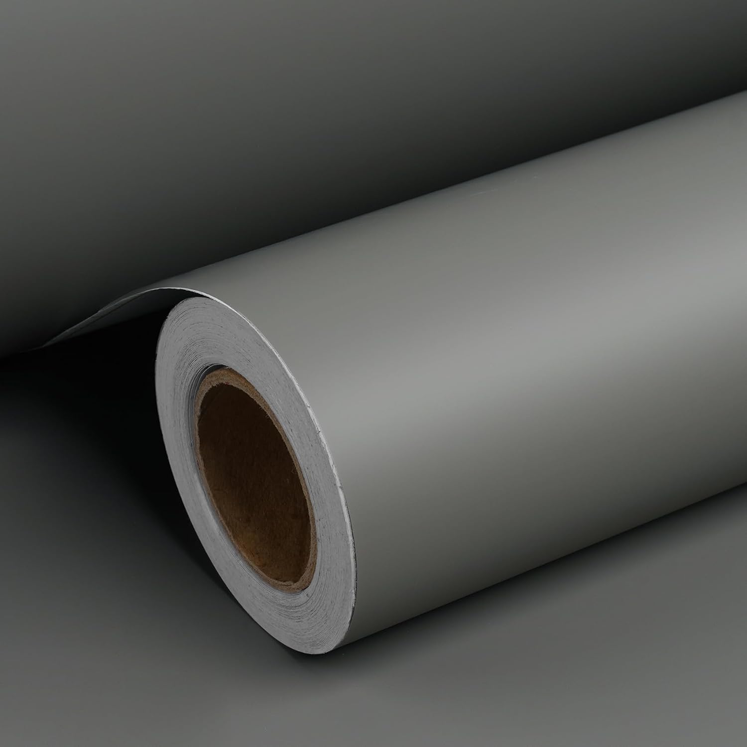 Dark Grey Wallpaper Peel and Stick Gray Contact Paper for Cabinets Classroom Desk Cover Self Adhesive Renter Friendly Cabinet Wallpaper Waterproof Kitchen Vinyl Wrap for Walls 17.7in×6.5ft 78.7" x 17.7" Thick Solid Grey