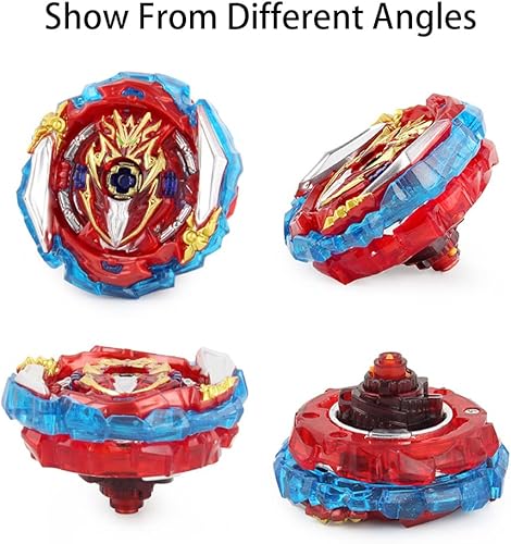 Miniatura 4 de Hozuumo Juguetes de Giroscopio de Batalla, Juego de Combate con Lanzadores de Giroscopio y Mango, Regalo para Niños, B-173-01+B-163 B-173-01+163