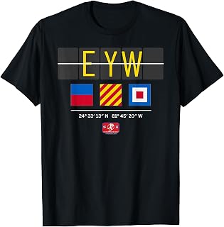 EYW Key West Airport: Signal Flags ECHO YANKEE WHISKEY T-Shirt