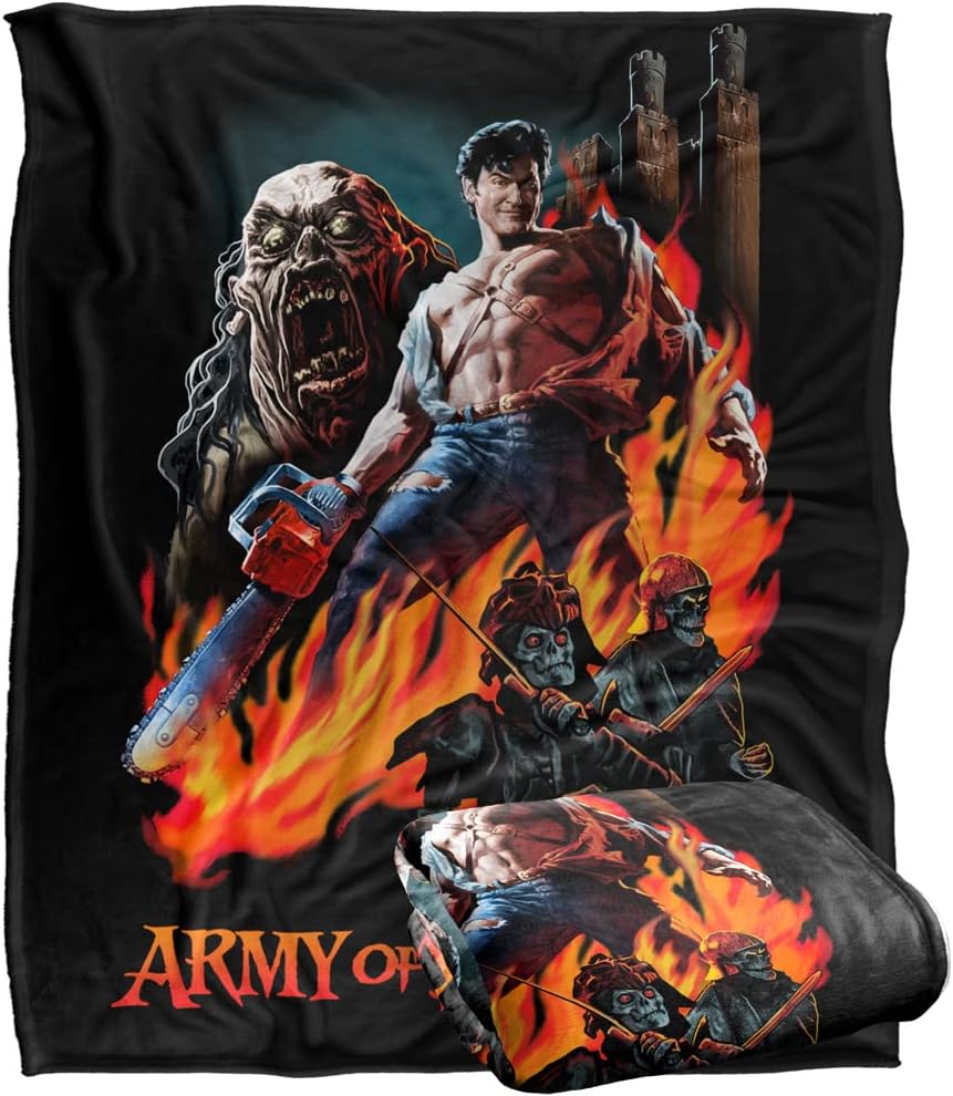 Army of Darkness Blanket, 60"x80" Painted Evil Silky Touch Super Soft Throw Blanket
