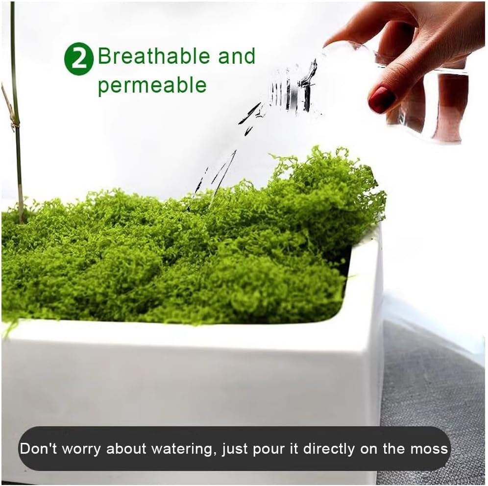 Artificial Moss Sheets Waterproof Decorative Moss for Walls, Art Projects, Wedding Decor(4 Size)