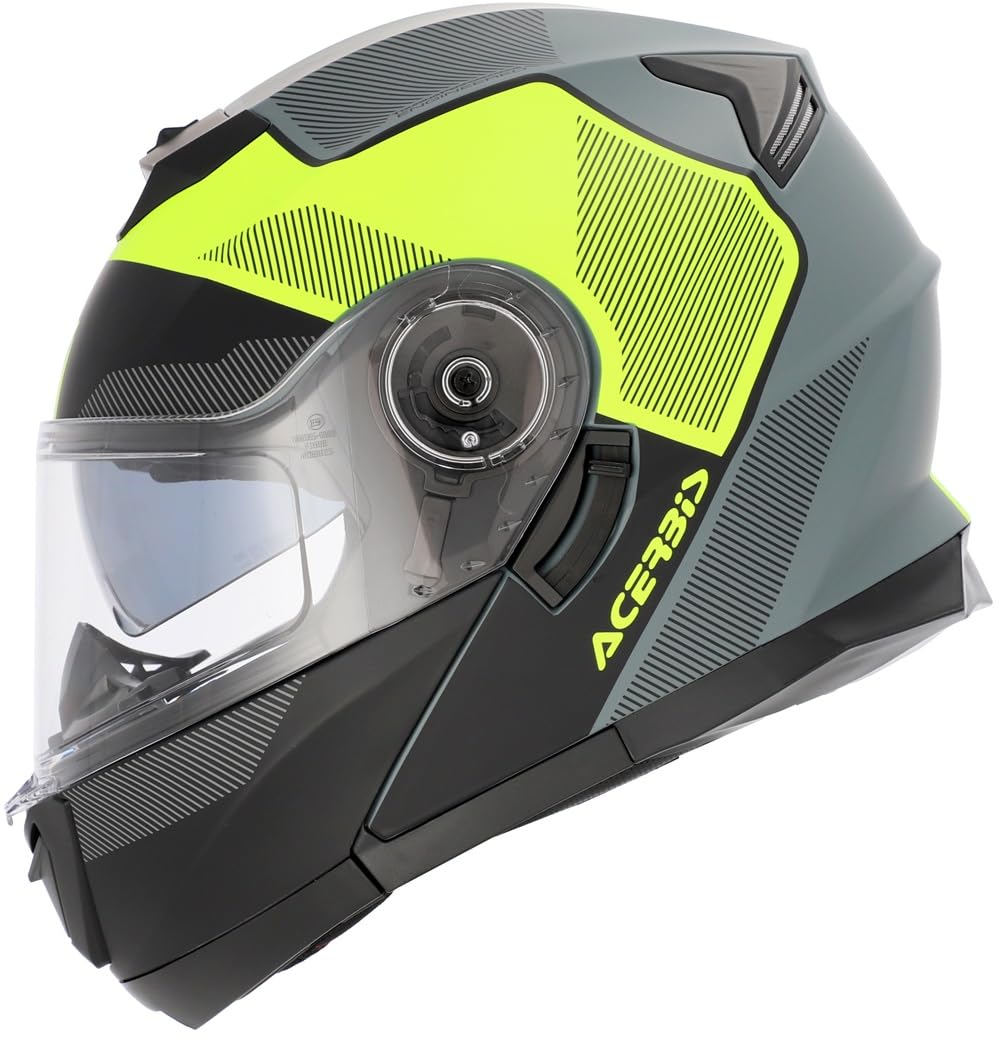 Casco modulare ACERBIS SEREL Grigio e Giallo Fluoro 22-06