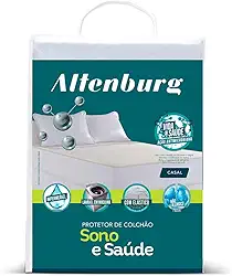 Protetor Colchão c/Elástico Imp. Sono e Saúde - Branco - Casal