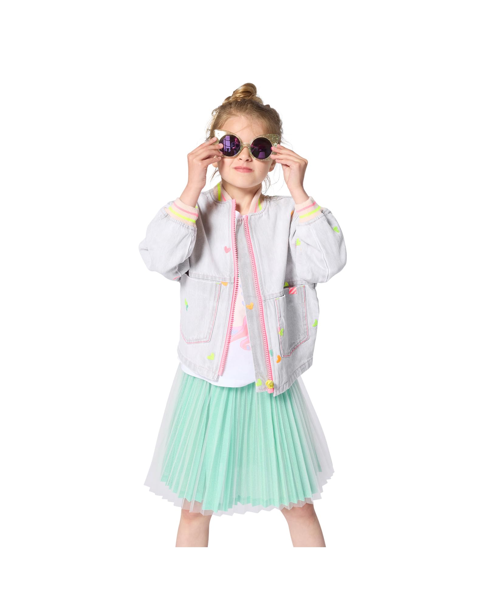 Billieblush Jeansjacke Mädchen Grau 8 Jahre