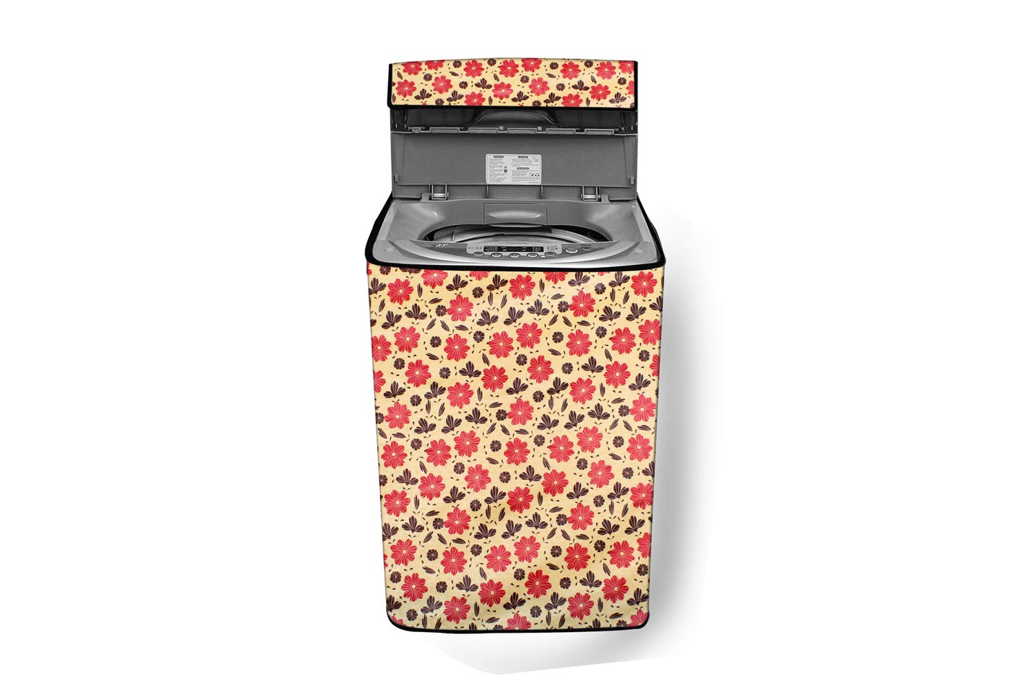 Stylista Washing Machine Cover Compatible for Samsung 6.5 kg Fully-Automatic Top Load WA65M4205HV/TL (Print47)