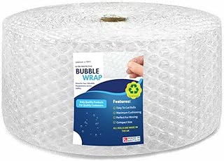 Ultra Protective 500mm x 50m Large Bubble Wrap Packaging Rolls | Ideal For Fragile Items, Moving House, Removals & Safe Shipping | Resuable Also 100% Recyclable | Made In The UK