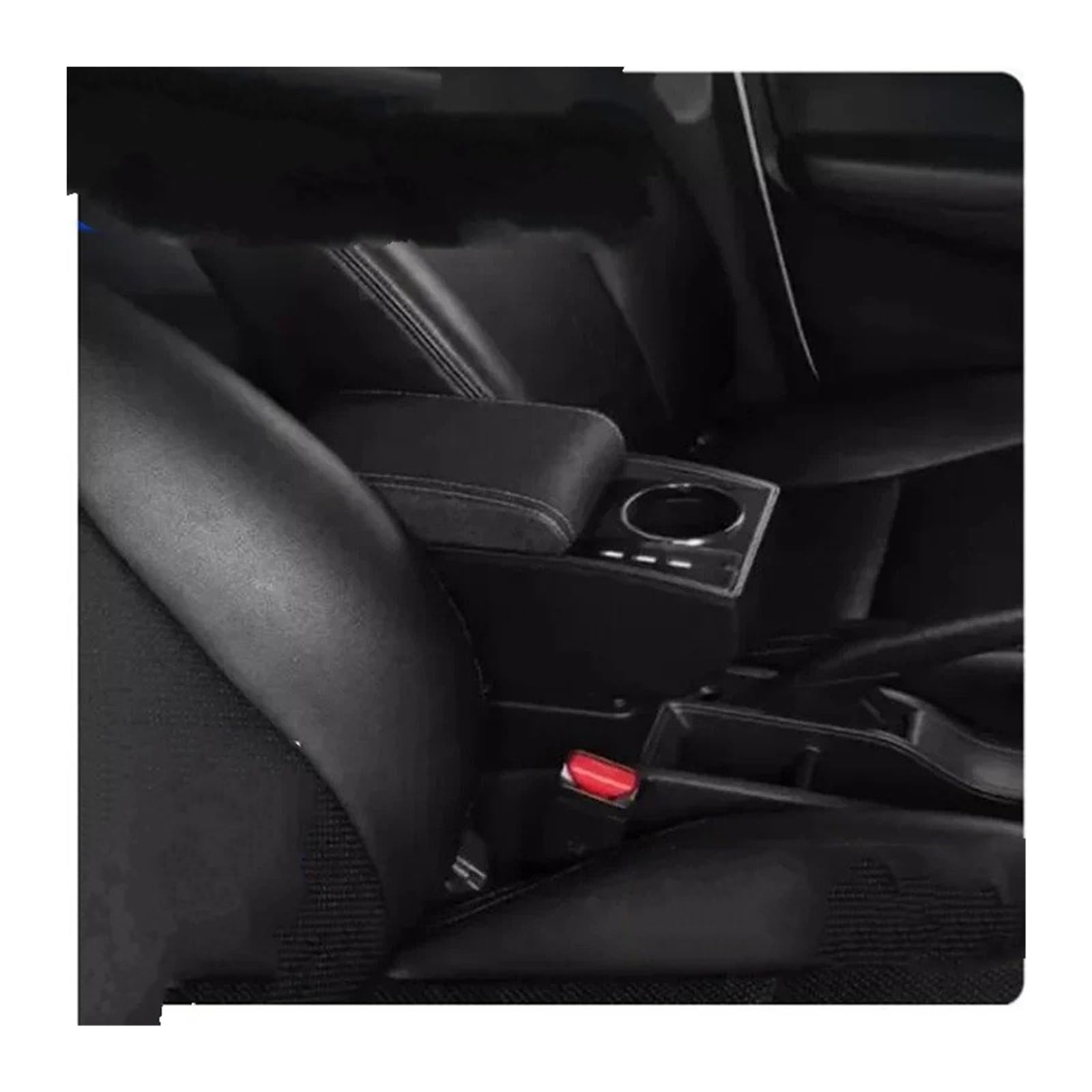AWGNTQQ Car Armrests For MG For ZS Armrest Box Double-layer Central Storage With USB Charging Interior Retrofit Dedicated Car Accessories(M1 white line 3USB)