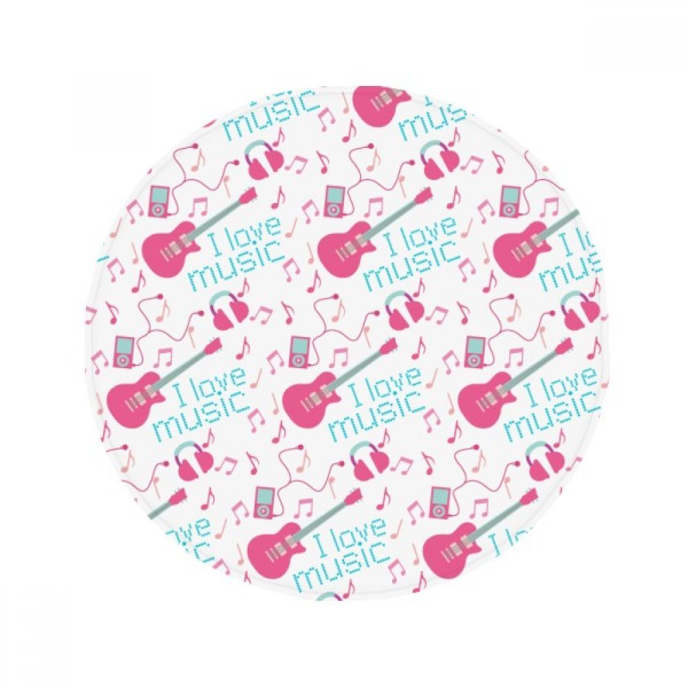 Tapis guitare rose bleu 80cm cadeau idéal pour musiciens