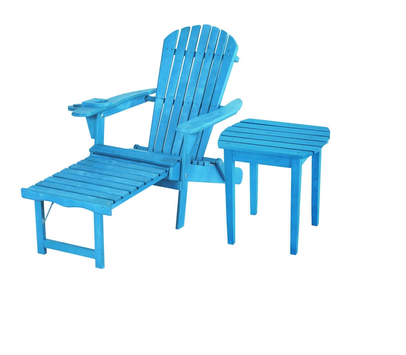WUnlimited SW2005SB-CL1ET1 Adirondack Bistro Set, Sky Blue