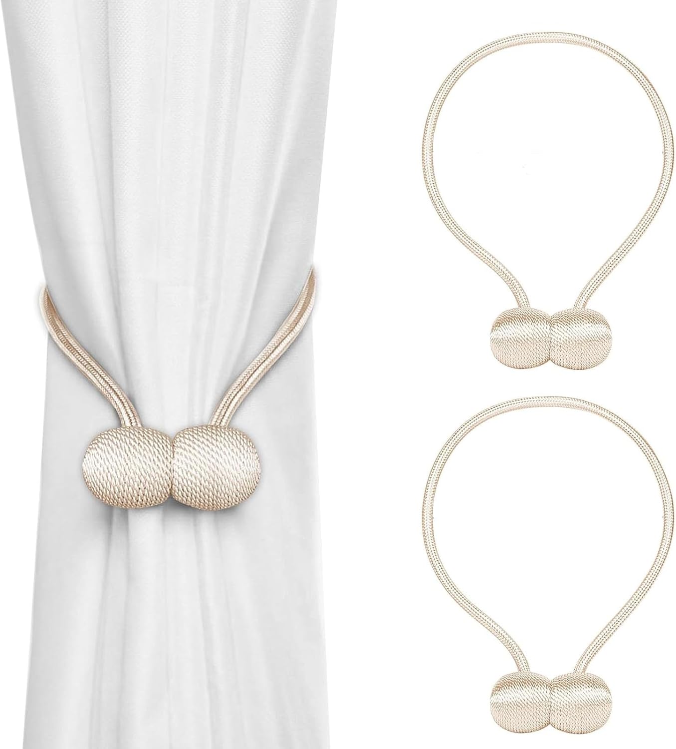 2PCS Curtain Tiebacks, Tie Backs For Curtains