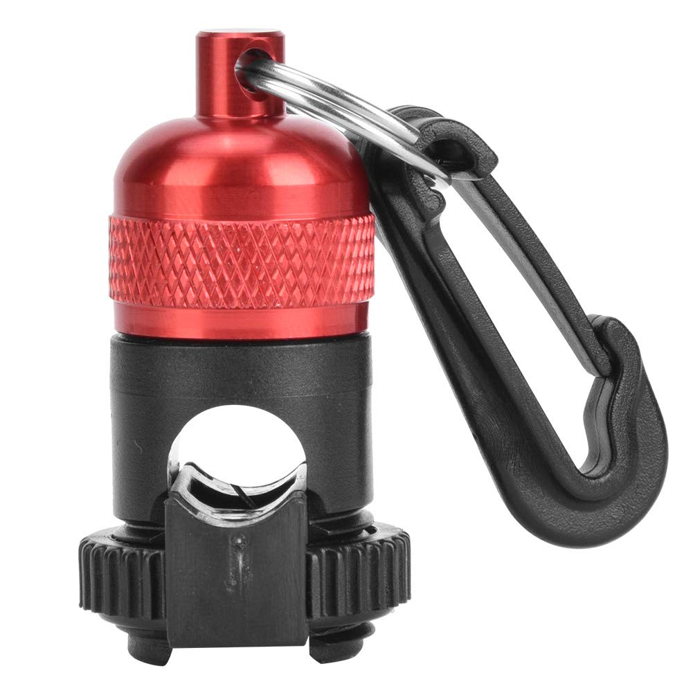 POENVFPO Diving Magnetic Buckle, Diving Hose Holder Snorkel Regulator Quick Release Fixed Buckle (Red)