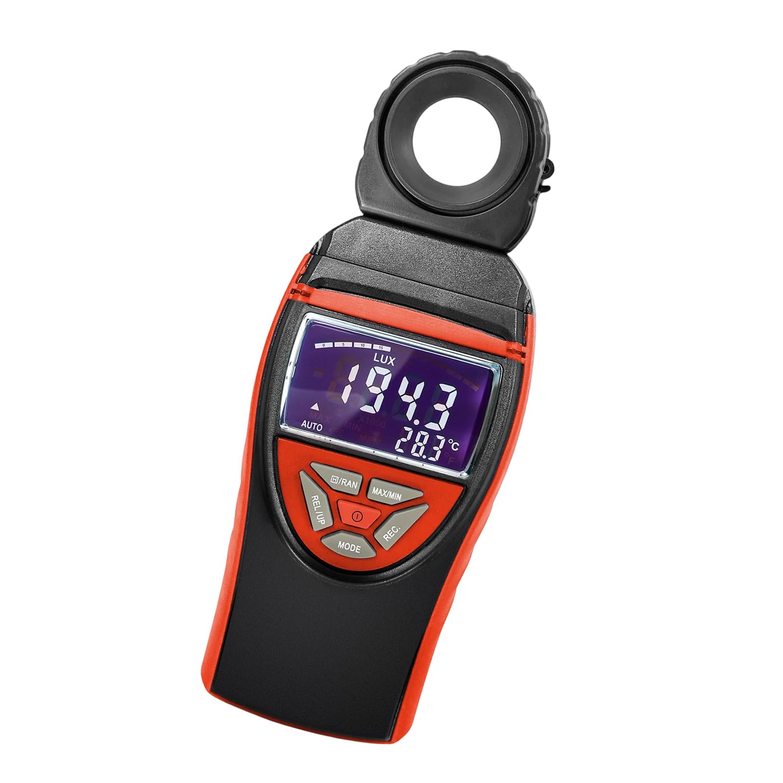 Portable Digital Lux Meter with LCD Backlight, High Accuracy & Data Logging for Indoor/Outdoor Light Measurement Portable Digital Lux Meter with LCD Backlight