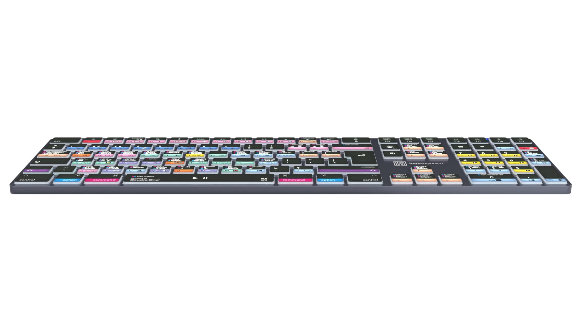 LOGICKEYBOARD Retroilluminato wireless "Titan" progettato per l'editing in Studio One • p/n LKB-PSO3-TM-UK