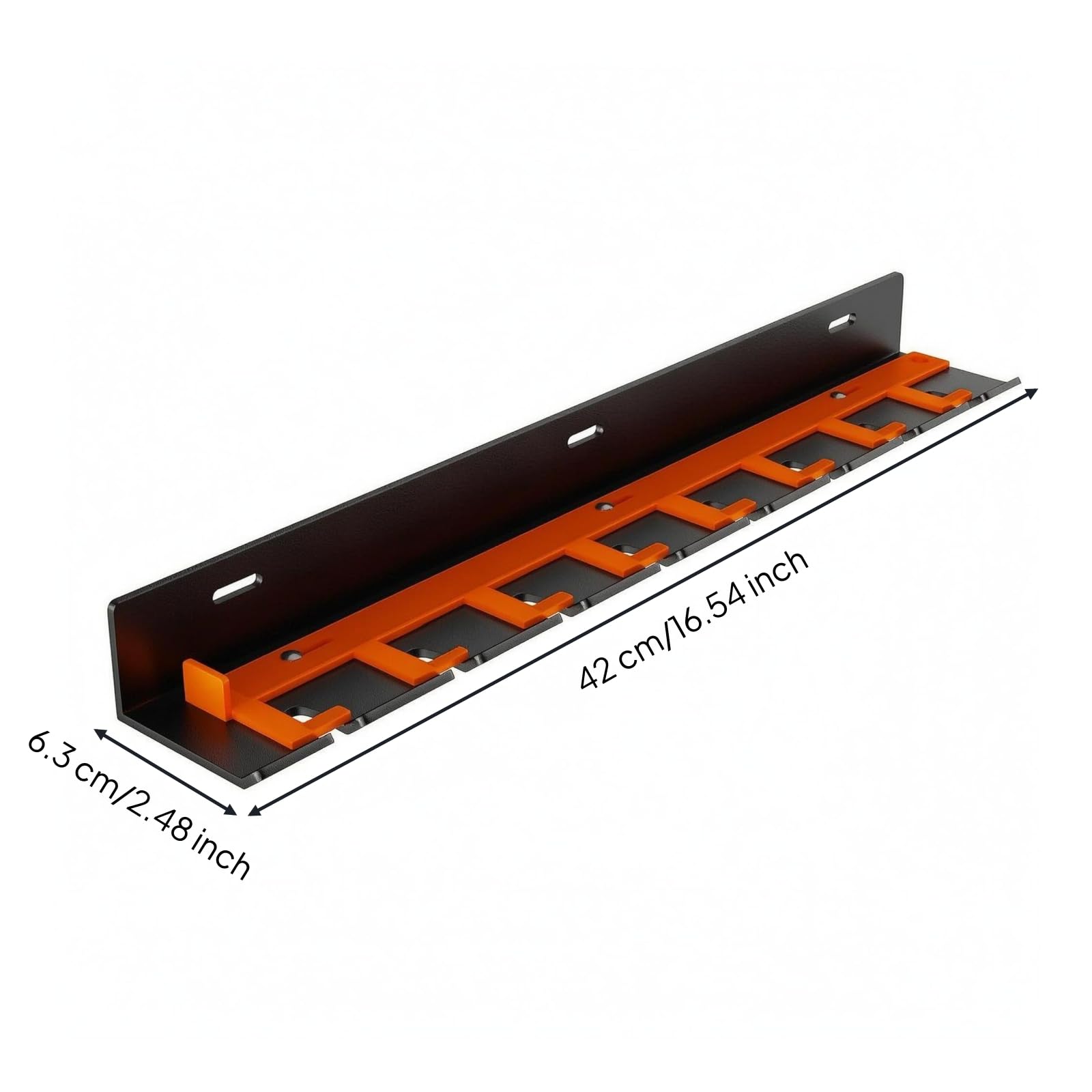 Soporte para Herramientas Neumáticas Organizador Perchero Estante con 8 Ranuras para Acceso Rápido Visible Metal Robusto con Anclajes Incluidos