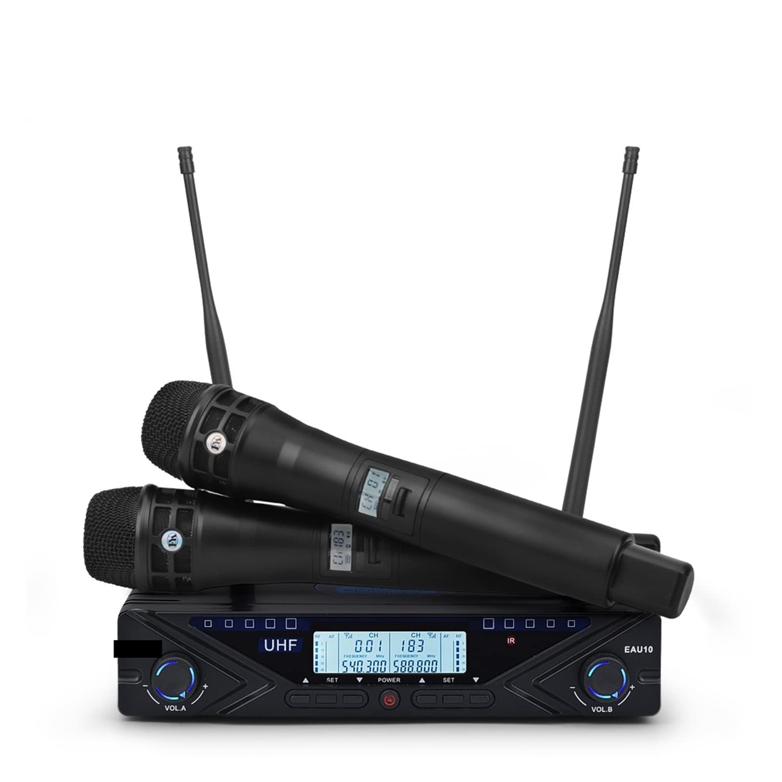 Miscelatore Musicale, Microfono Wireless Professional Karaoke Mic Frequenza Mic Regolabile 80 m Ricevi for Lo Spettacolo di Festa della Chiesa di palcoscenico Mixer di Suoni per Lo Streaming