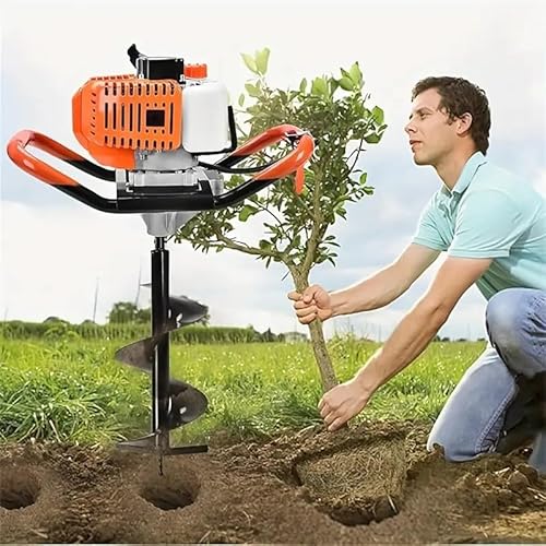 image for Getanye 72cc Gas Powered Auger Post Hole Digger With 4 Earth Auger Dri