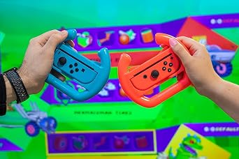 Nickelodeon Kart Racers Bundle + Wheel Accessory Nintendo Switch Game [Code in a Box] (Nintendo Switch)