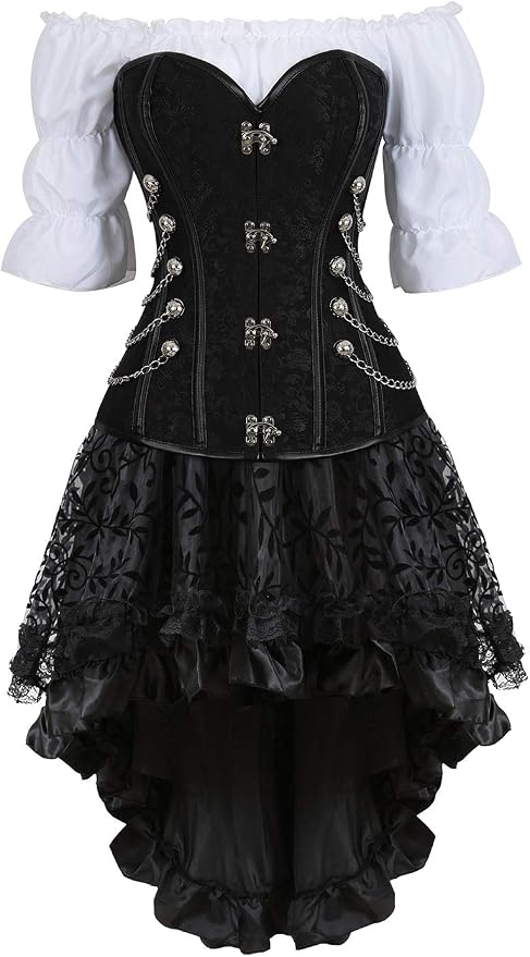 Corsaria steampunk Grebrafan — Negro · 40–42