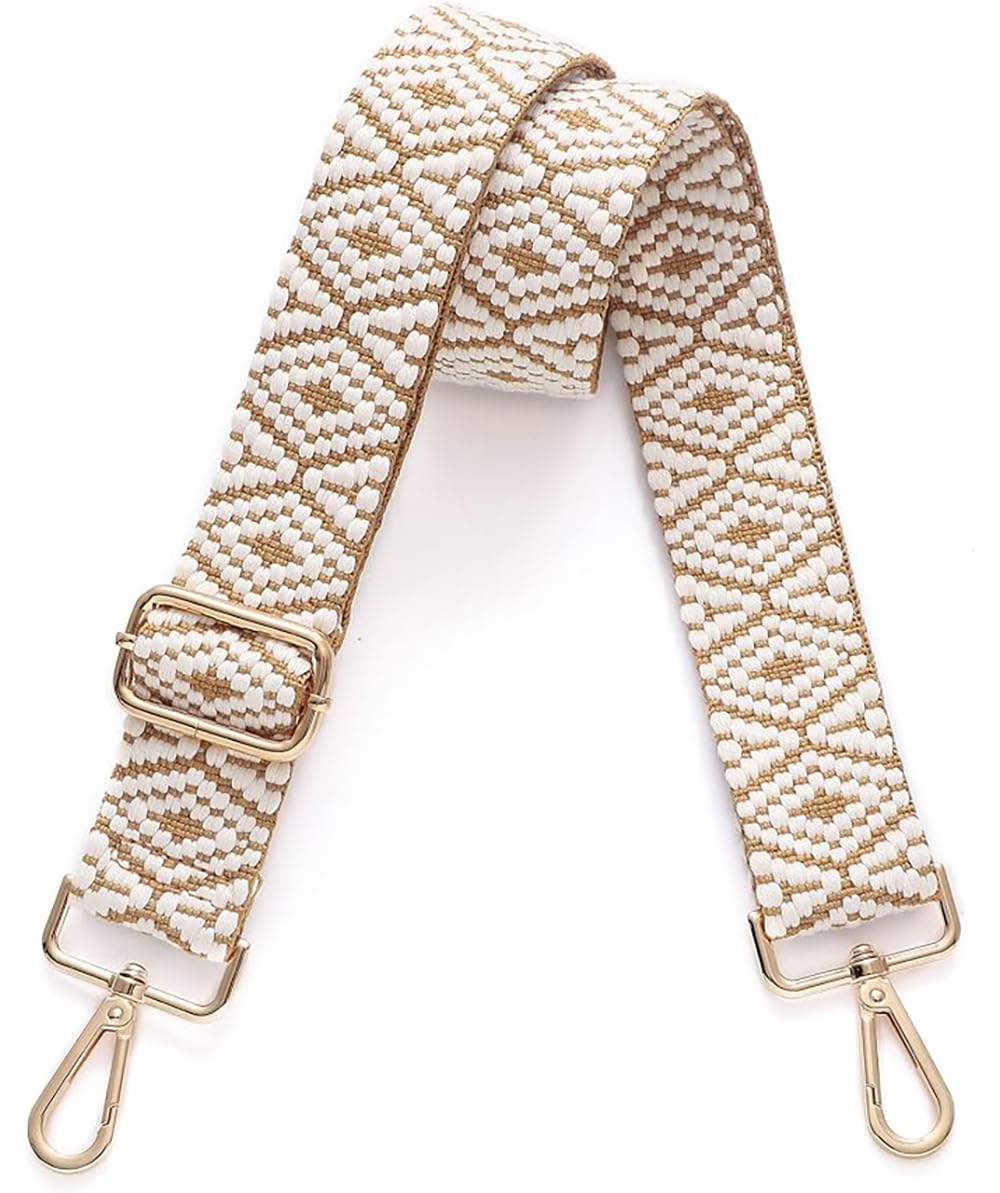 Adjustable Purse Strap Replacement for Women, 1.5" Wide Crossbody Shoulder Strap Bag Strap Boho Handbag Strap (Design G)-image-45