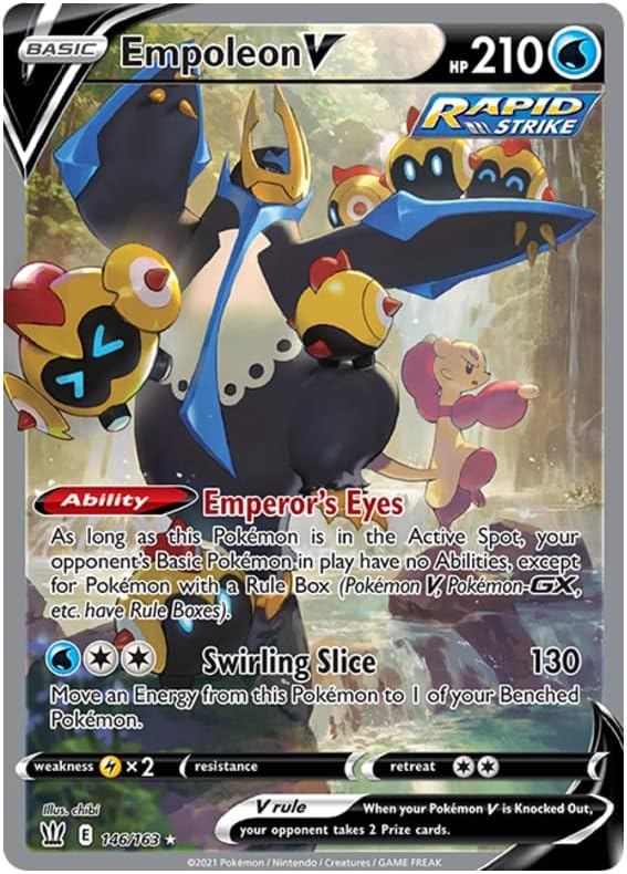 Empoleon V - 146/163 - Full Art Ultra Rare - Sword & Shield - Battle Styles