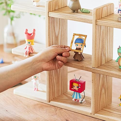 Miniatura 5 de BOOMALTU - Estantes flotantes montados en la pared de madera rústica de 3 niveles para dormitorio, sala de estar, baño, cocina, oficina, 19.6 x 4.1