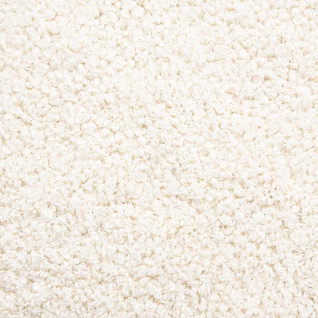 Sofá modular con cojín de tela en imitación de lana de cordero color crema, 317 x 217 x 64 cm, 4 piezas para salón, esquina acolchada versátil con marco de metal estable y cómodo