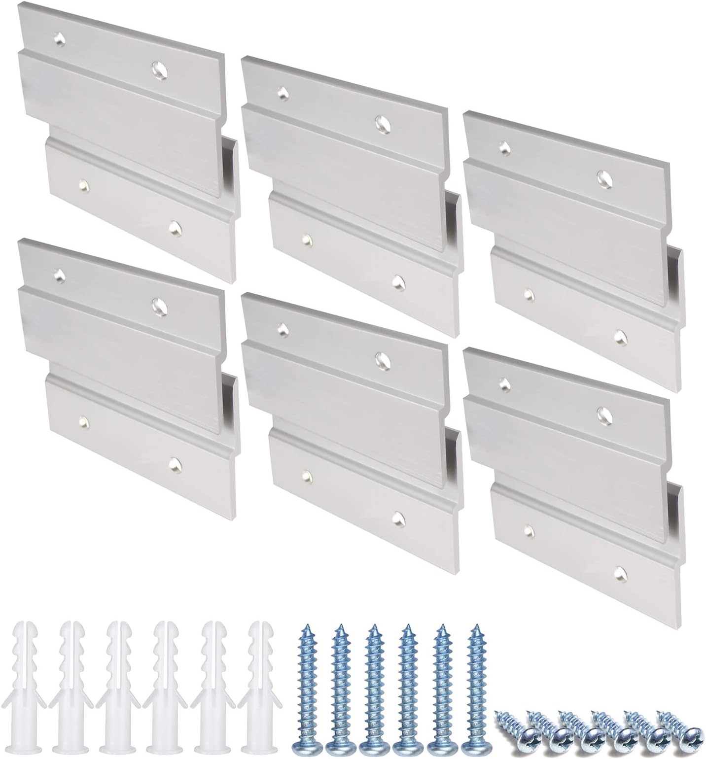 Therwen 40 Pcs French Cleat Picture Hanger Kit Heavy Duty Mirror Wall