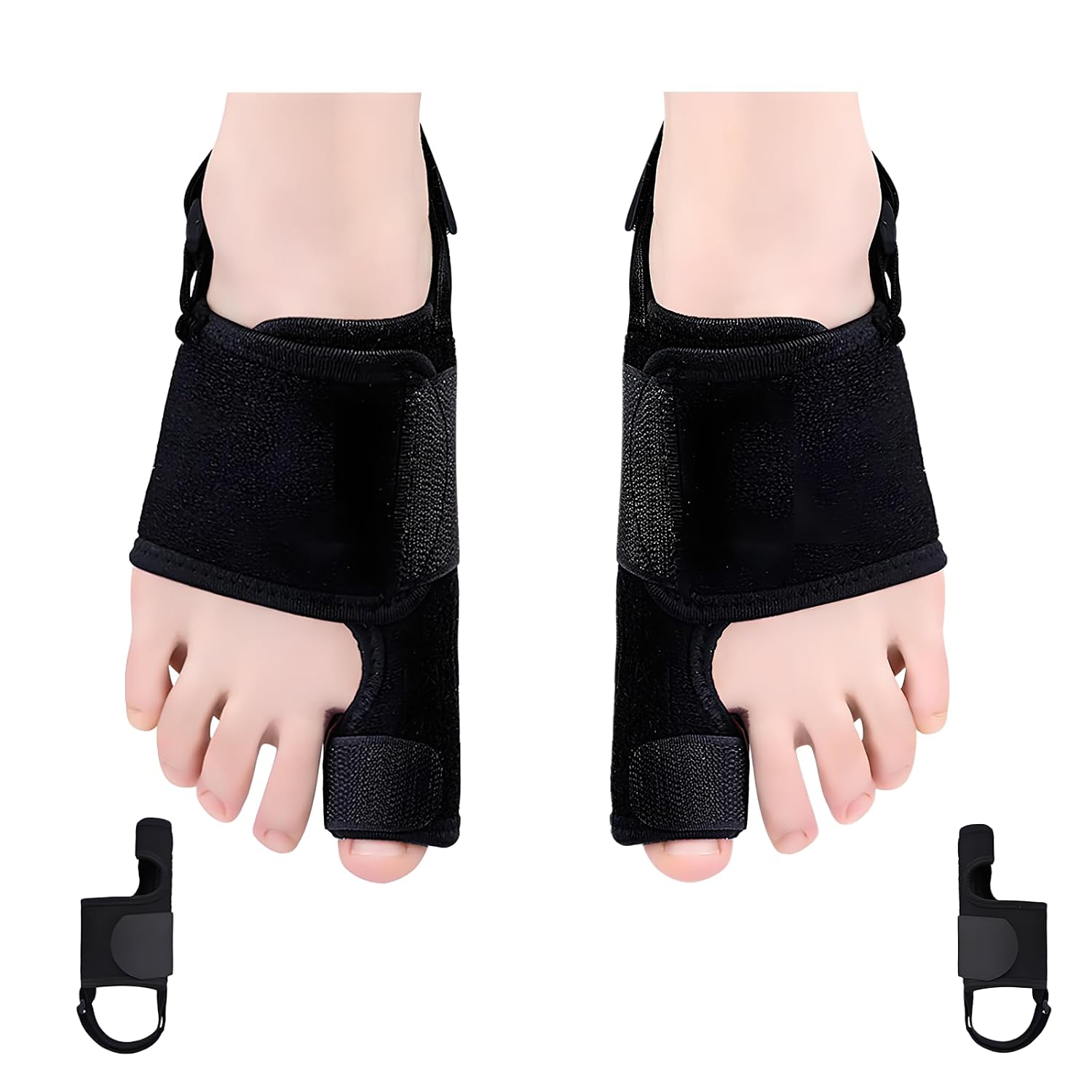 Big Toe Splint - Broken Toe/Fracture Fixator & Sprain Support, with Stainless Steel Plates for Stable Immobilization, Breathable Design, Relieves Pain & Promotes Healing(Left)