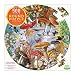eeBoo Mushrooms and Butterflies Round Jigsaw Puzzle for Adults, 500 Pieces