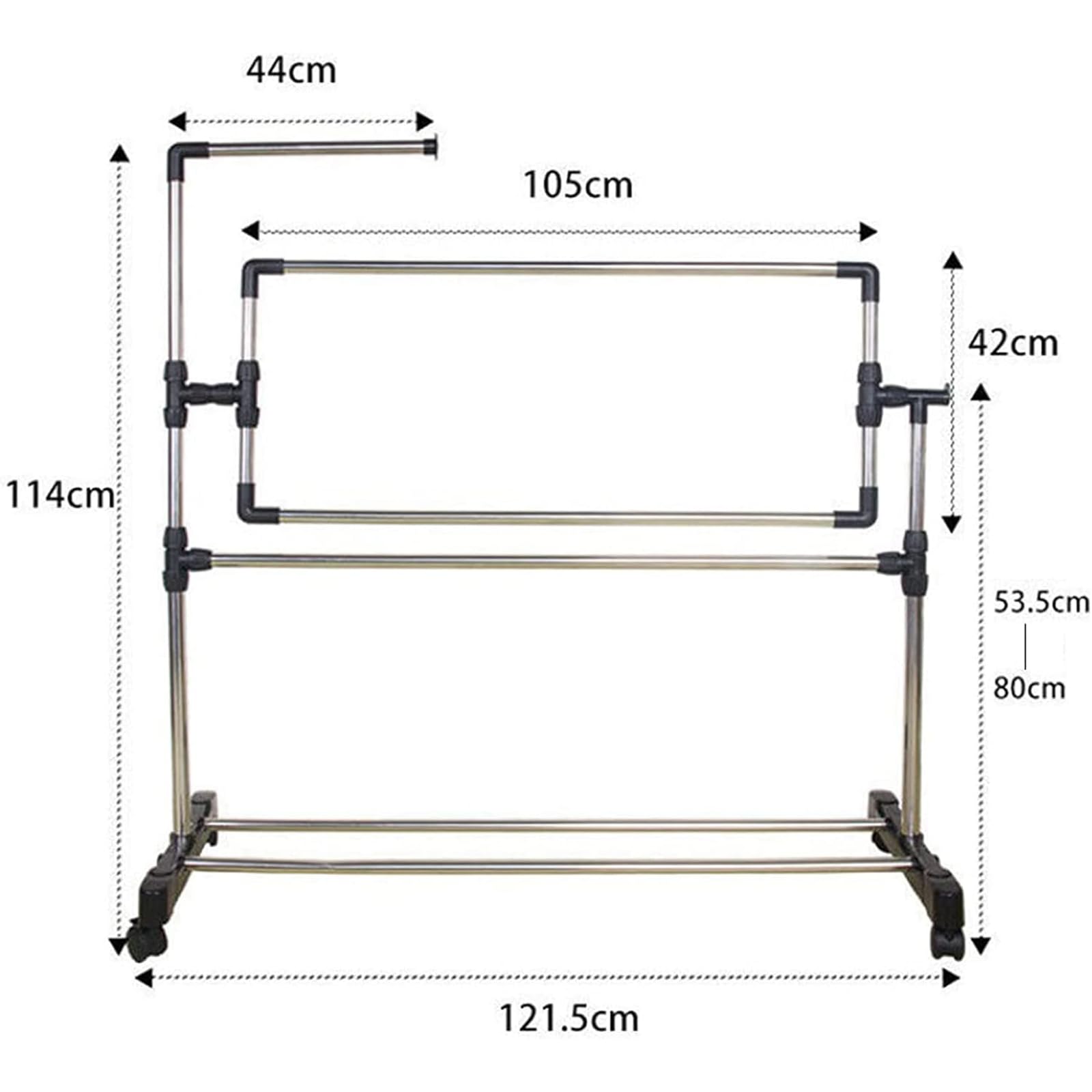 Este Bastidor de Bordado de Suelo, Soporte Ajustable para Costura de Punto de Cruz, Soporte Giratorio de 360° con polea, Mesa de Regazo de 100 cm