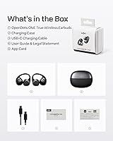 Vista 9 de SHOKZ OpenDots ONE - Auriculares de oído abierto, Auriculares de clip con micrófono - Auriculares inalámbricos Bluetooth con micrófono - Seguros