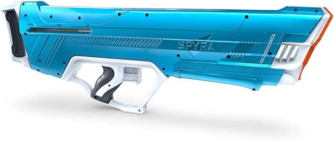 SPYRA Manual Water Blaster, Outdoor Squirt Gun, SpyraLX™, Blue - Water Blast Guns For Pool Party Games, Beach, Backyard, Patio, And Garden