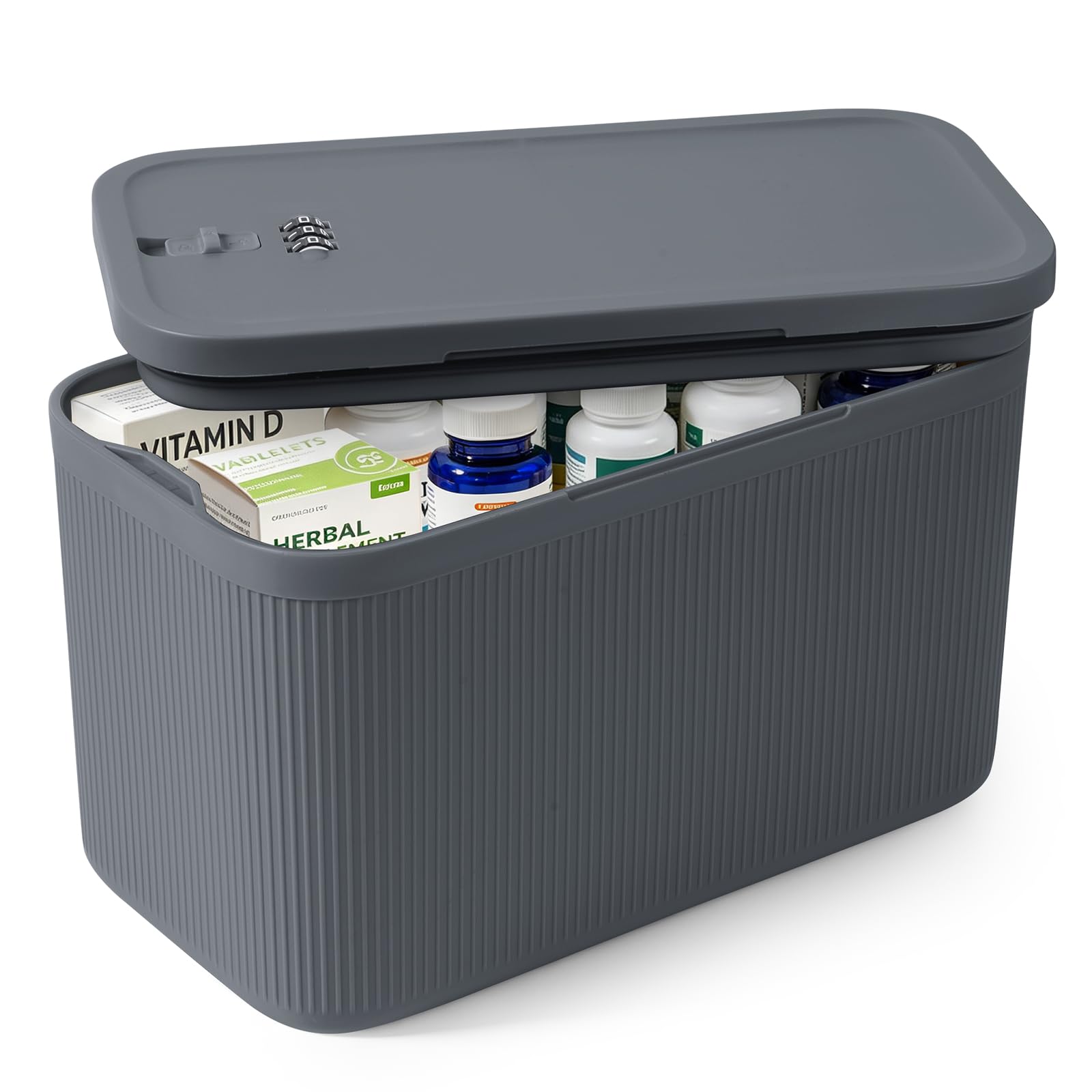 Medication Lock Box with Combination Lock, Keyless Small Box for Fridge Pills Phone Medicine - Home Office Travel Dorm — Amazon image 12