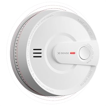 X-Sense Interconnected Smoke Detector, 10-Year Battery, SD20-W, 1-Pack