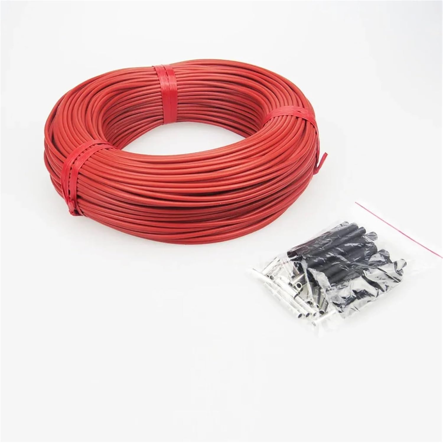 100M Infrared Heating Cable 12K 3mm Silicon Carbon Fiber Electric Heating Wire Underfloor Heating System(Yellow)