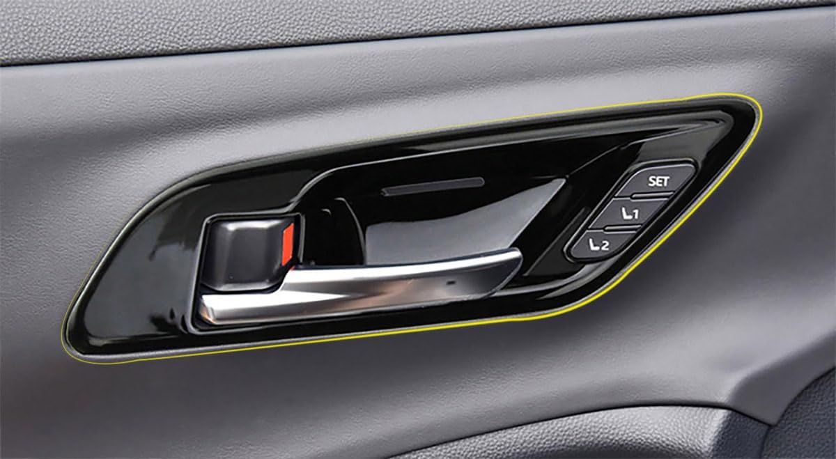 Car Accessories Compatible with Toyota Crown Limited/Platinum/Nightshade 2023 2024 2025 2026 Inner Door Handle Bowl Cover Trims Protector Decoration ABS 4PCS(Glossy Black Style)