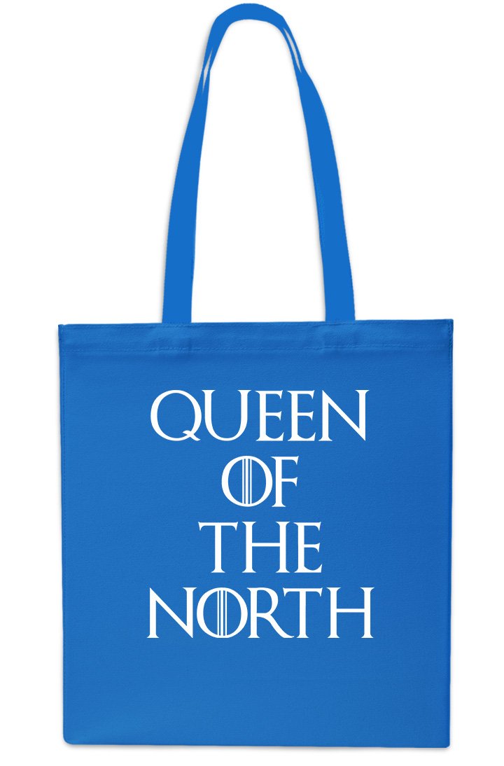 Queen of The North Tote Shopping Gym Beach Bag 42cm x38cm, 10 litrest-Small-Saphire