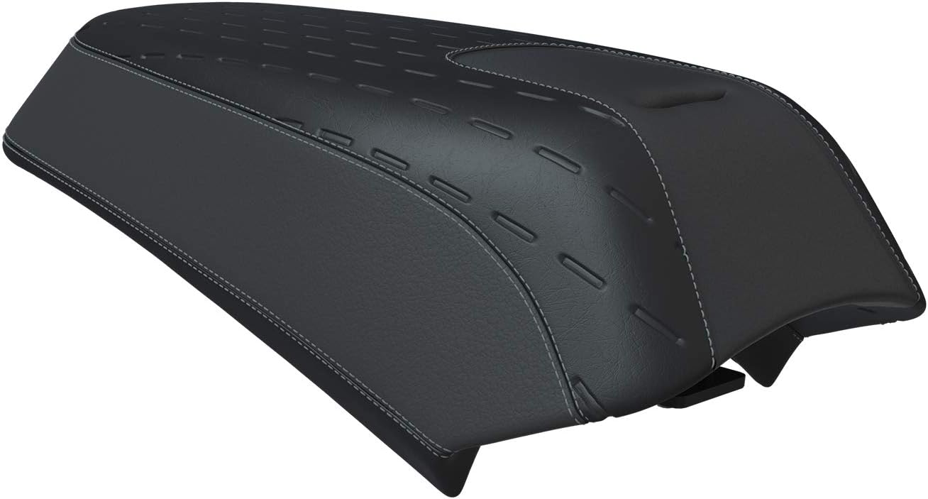 Indian Motorcycle Passenger Pillion Seat, Black Vinyl With Pattern, for Chief, Chief Bobber, Chief Dark Horse, Super Chief Models and More, Waterproof, Foam Padding, for Comfort - 2884644-VBC