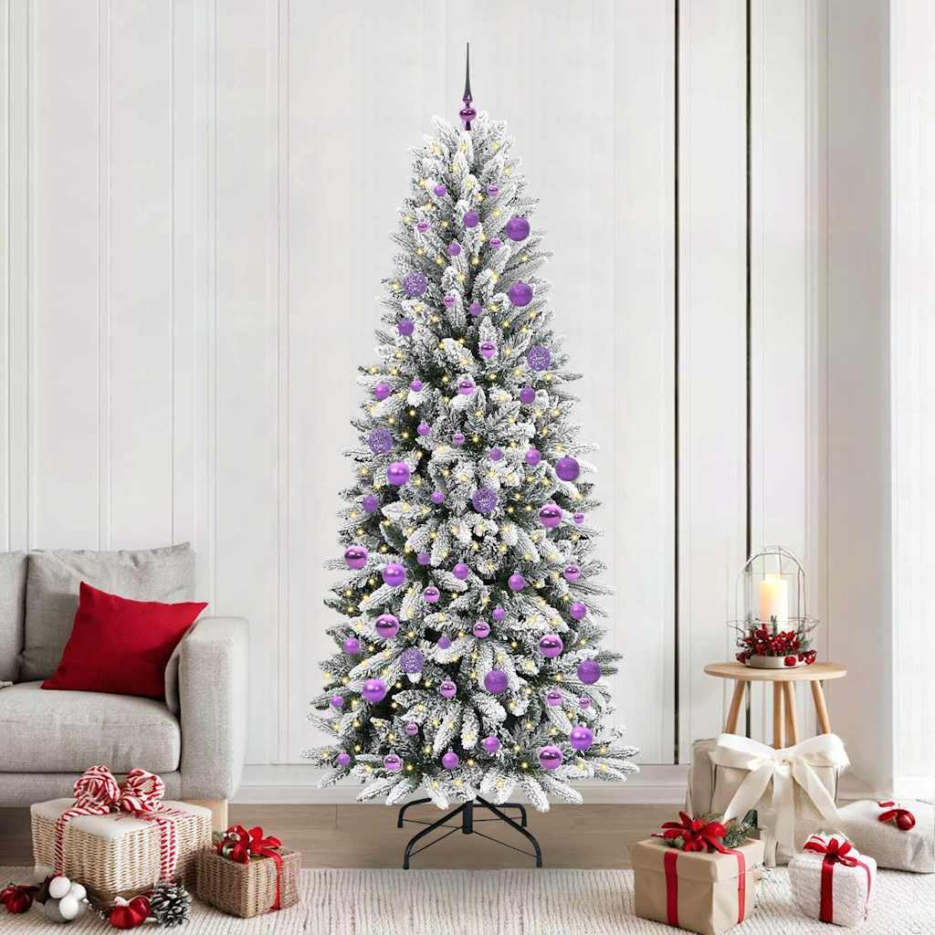 Árbol de Navidad con luces LED cálidas para decorar tu salón este invierno
