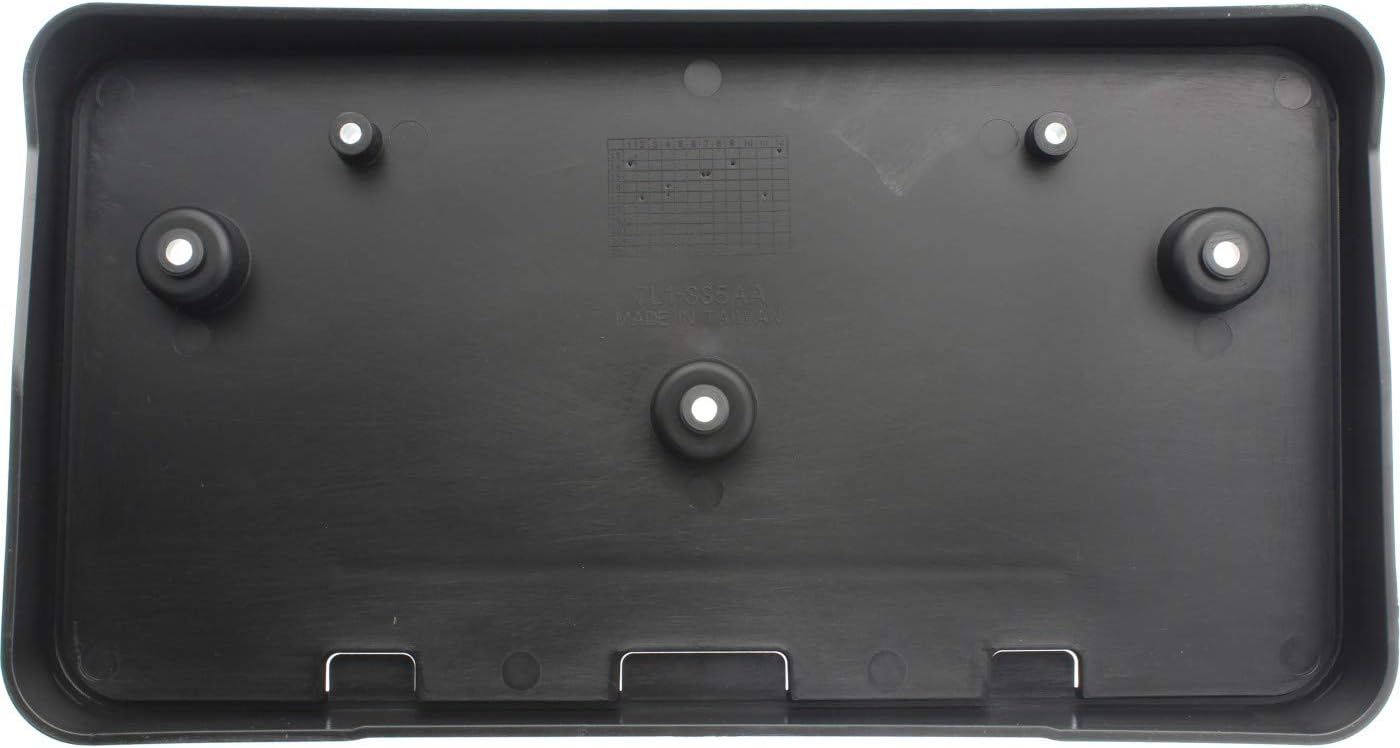 DAT AUTO PARTS Front Bumper License Plate Frame Tag Mounting Bracket Holder Replacement for 2007-2014 Ford Expedition Base EL Max Black Textured Plastic FO1068149 7L1Z17A385AA