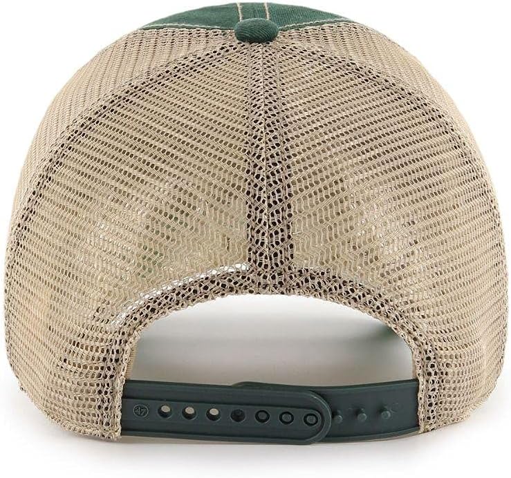 47 NCAA Trawler Primary Logo Team Color Mesh Trucker Clean Up Adjustable Hat, Adult One Size Fits All - Michigan State Spartans Green - Image 2