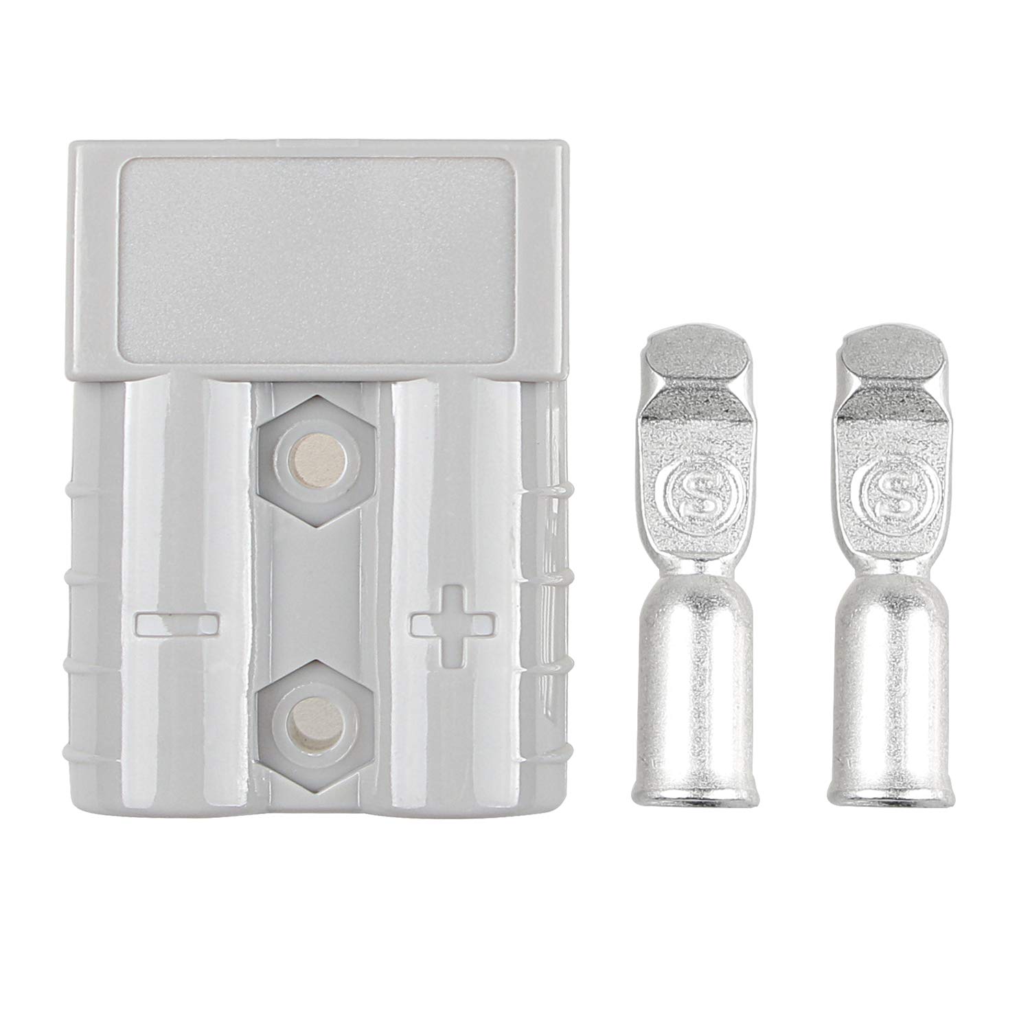 Conector Rápido Para Batería De 50 Amp - Incluye 3 Asas, 6 Tapas Antipolvo Y 6 Conectores - Para 12V O 24V, Material Resistente