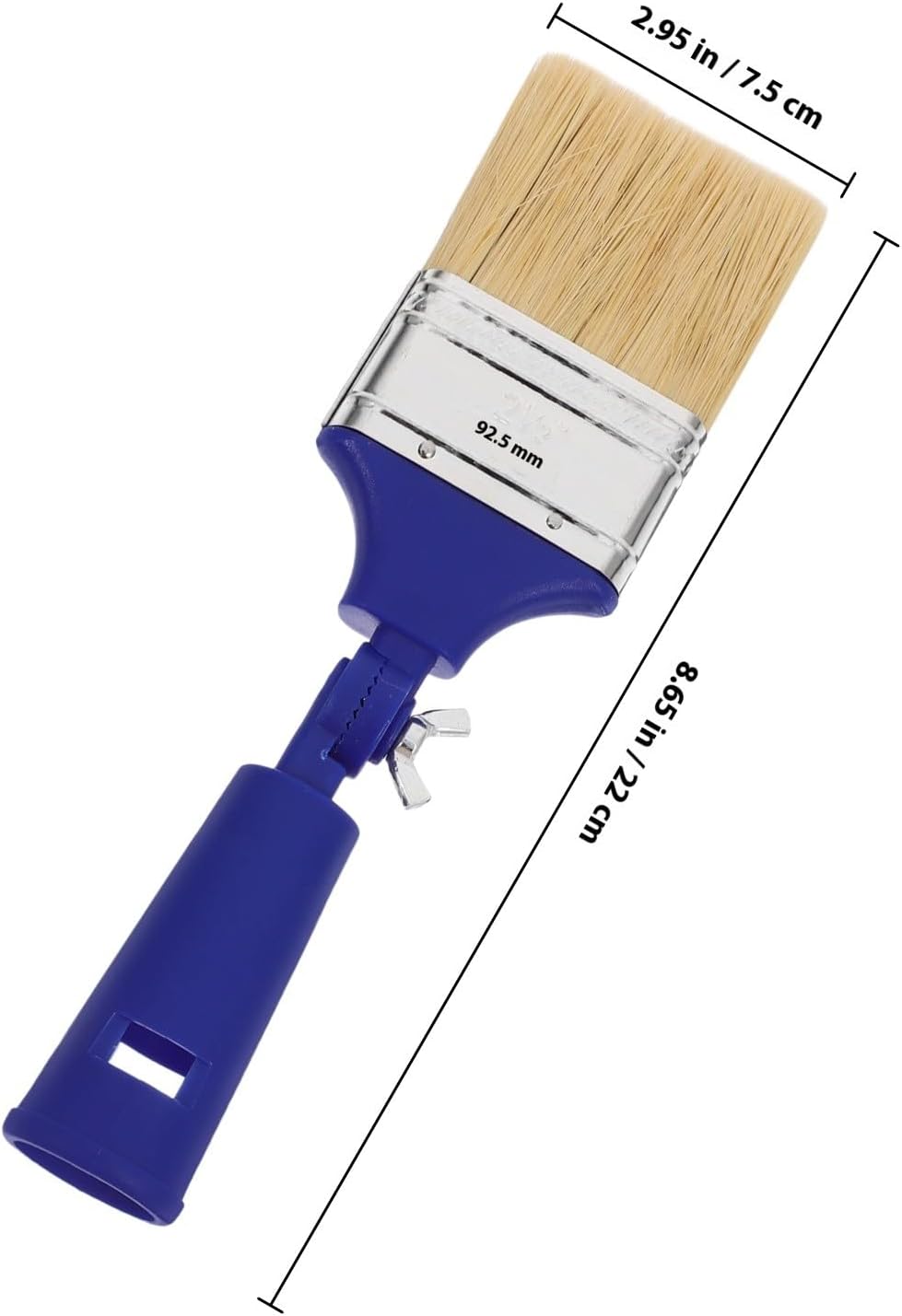 Adjustable 2.5-inch Angled Paint Brush for Wall Painting and Latex Paint, Fine Detail Painting Tool with 270° Swivel Head for Precise Color Separation and Smooth Application