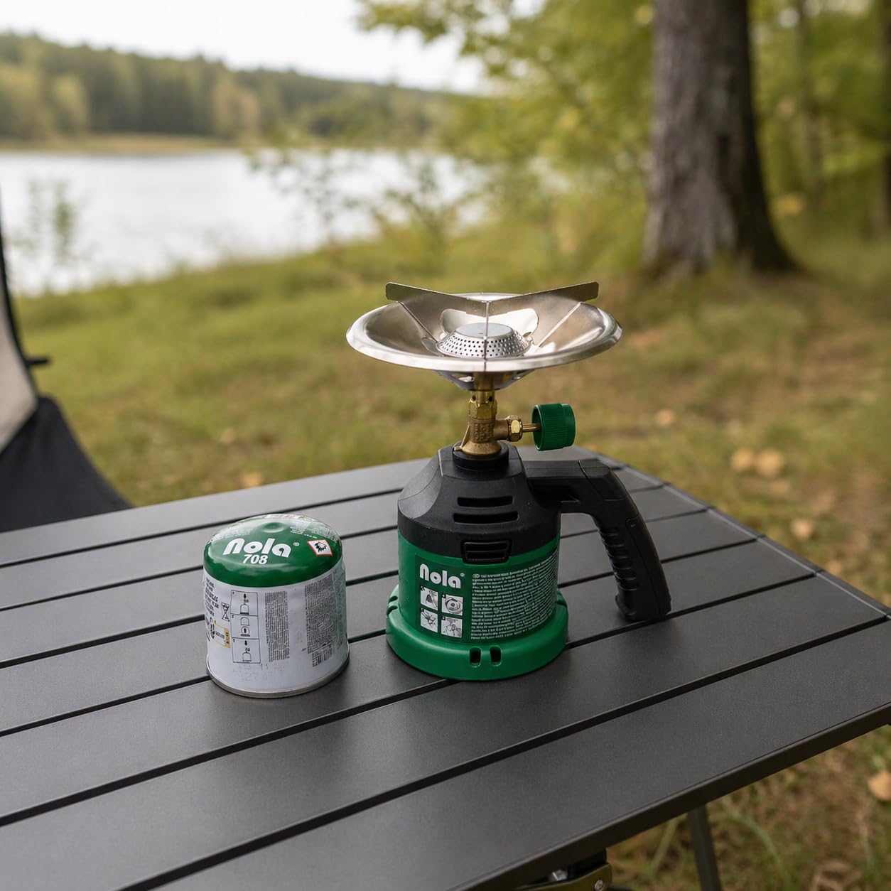 NOLA 12 x 190g Stechgaskartuschen Butangas EN417 Wintergas für Campingkocher, Lötbrenner, Gaslampe und Abflammgerät, Camping Gas Cartridge, Butane Gas, Made in Europe Art. 708