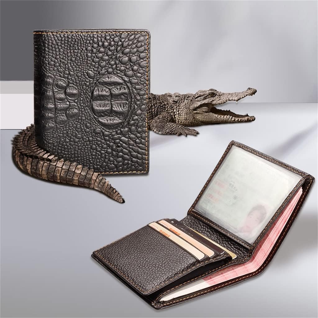 Wallet Men's Short Vertical Multifunctional Leather Case Card Holder Storage