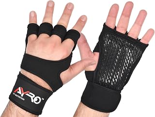AYRO Workout Gloves for Men & Women, Gym Gloves, Weight Lifting Gloves | 15-Inch Wrist Wraps with Breathable Palm Padding and Non-Slip Grip for Exercise, Pull-Ups, Strength Training and Bodybuilding