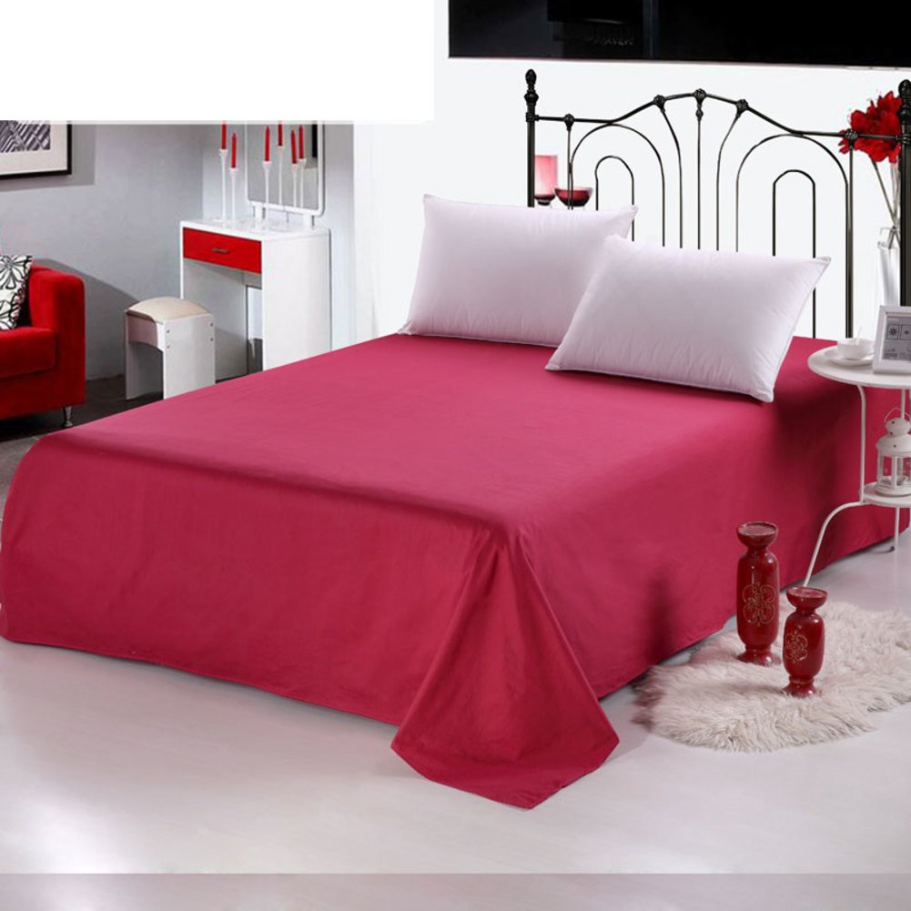 Drap en coton grand lit simple pour des nuits fraîches en été