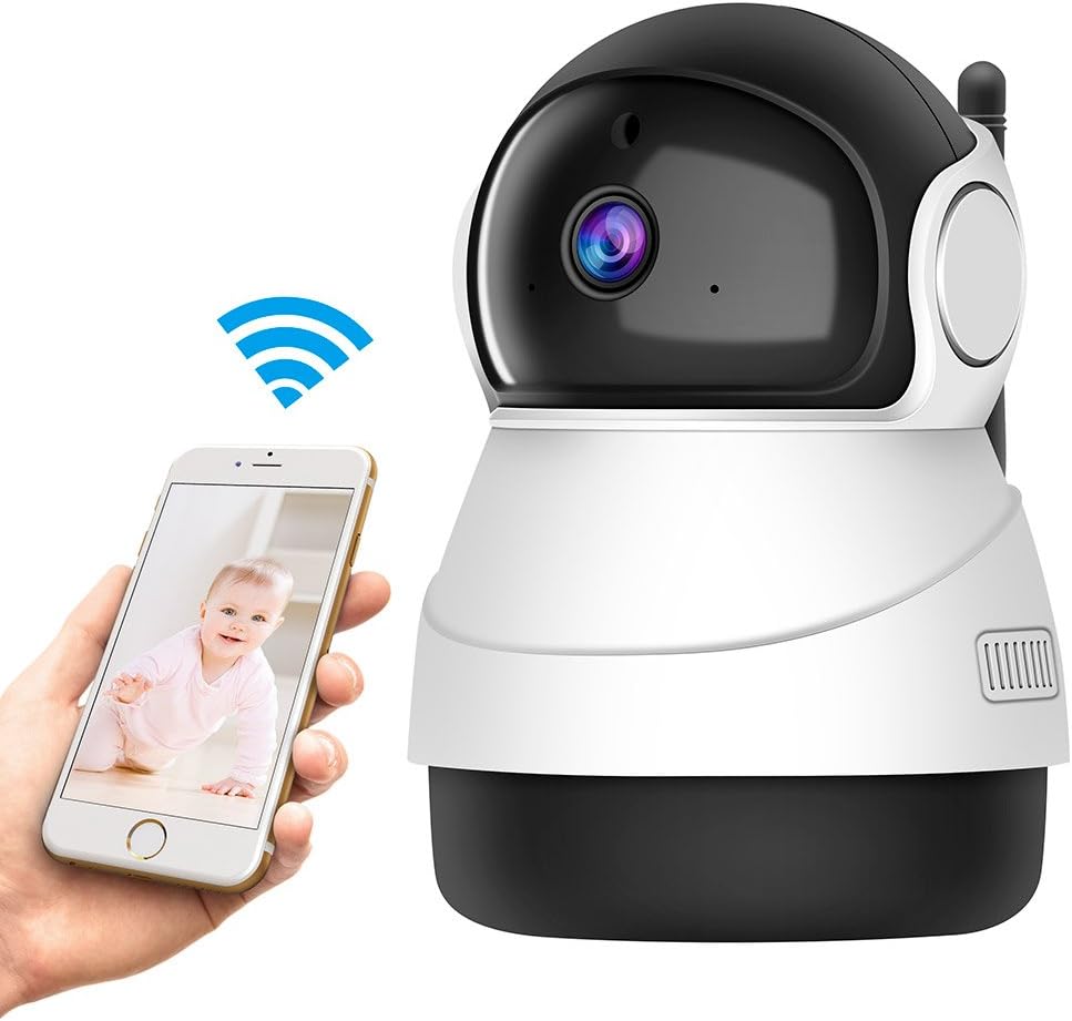 Wireless 1080P IP Camera, GERI WiFi Security Surveillance Indoor Camera with Night Vision Motion Detection 2-Way Audio Home Security Surveillance Pan/Tilt/Zoom Monitor for Baby/Elder/Pet