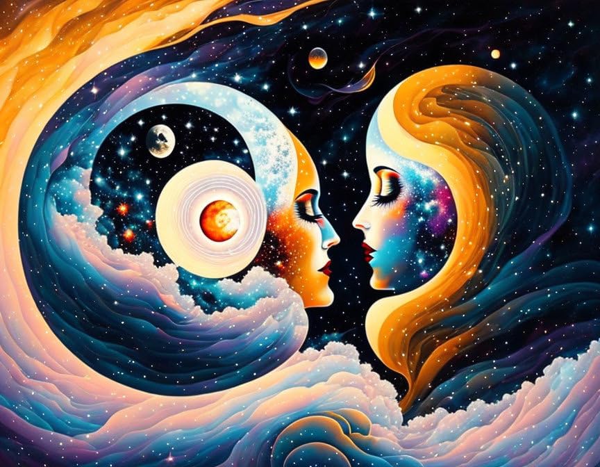 Romantics in Outer Space poster Meechi pour salon et chambre moderne